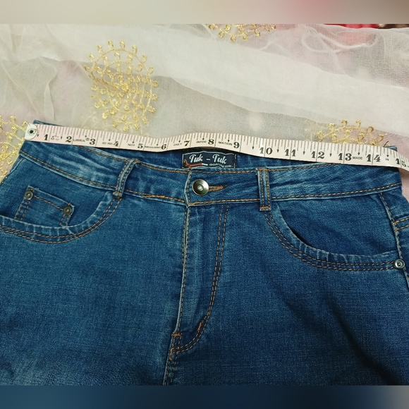 High waist mom fit ankle length jeans - Picture 3 of 8
